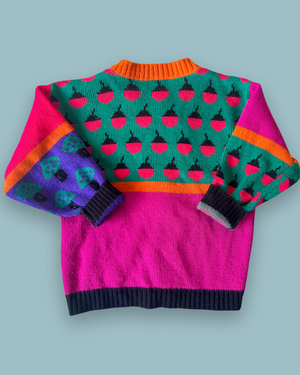 Vintage Autumn Brights Cardi, approx 3-5 yrs