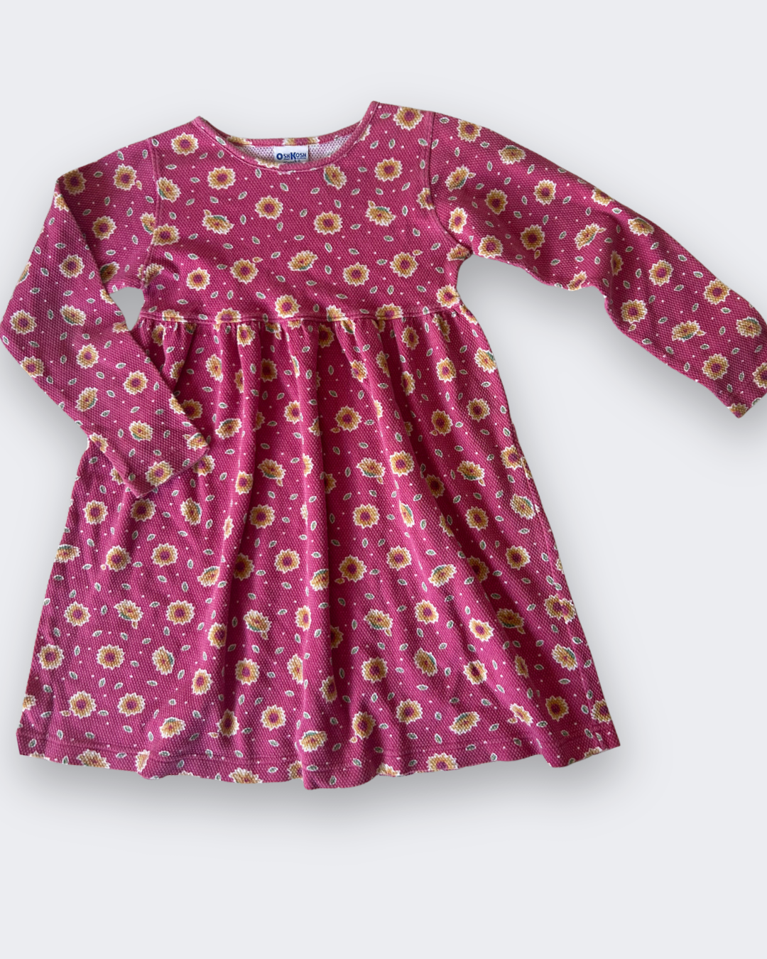 Vintage OshKosh Floral Dress, approx 6 yrs