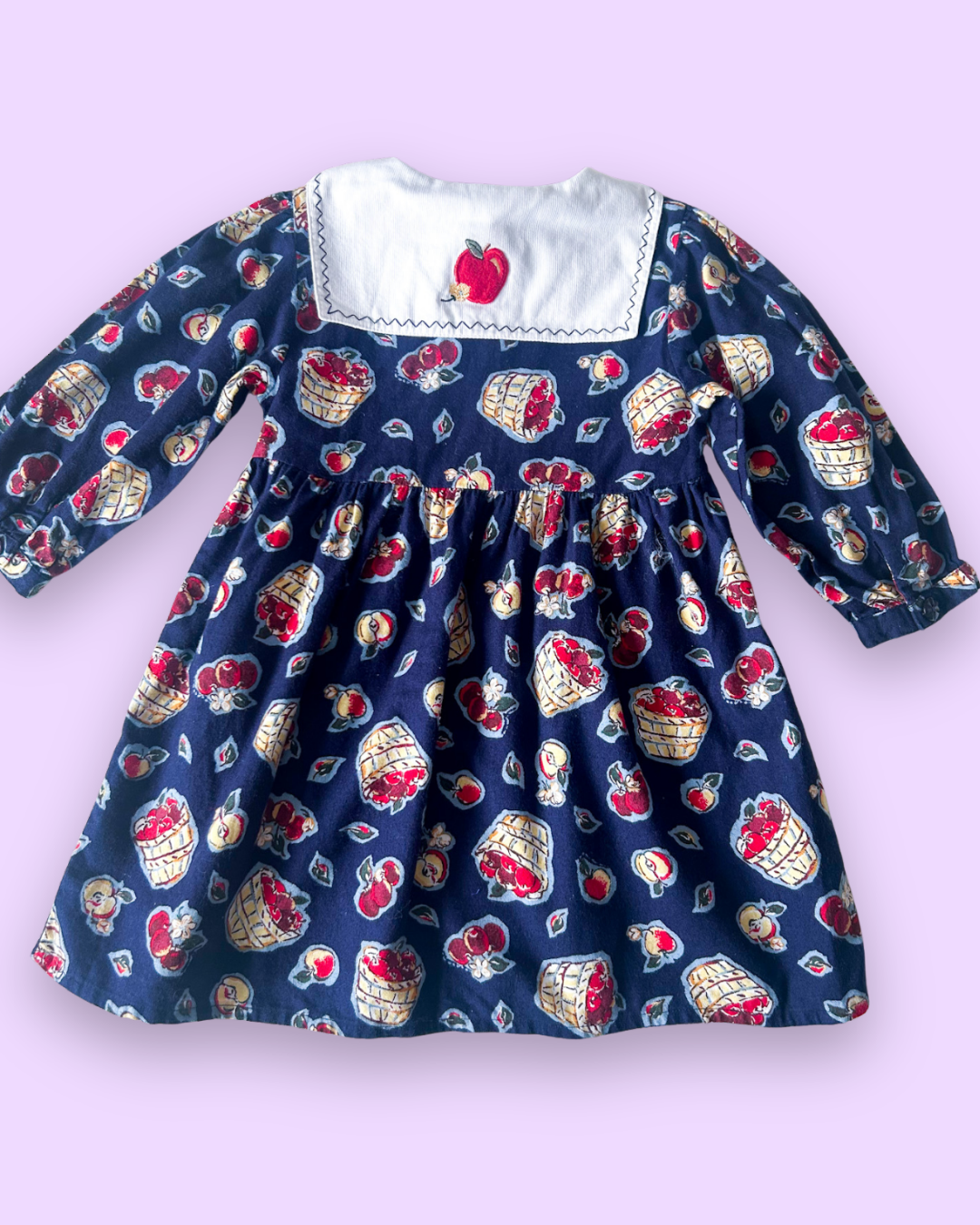Vintage Late 90s/y2k Apple Dress, approx 2-3 years