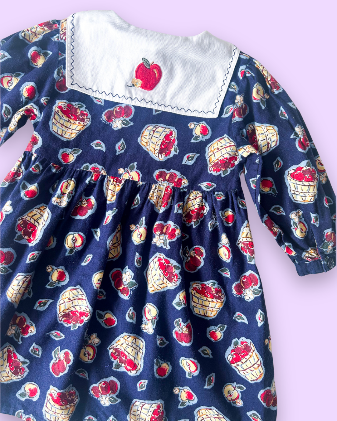 Vintage Late 90s/y2k Apple Dress, approx 2-3 years
