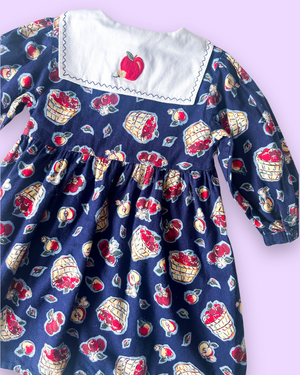 Vintage Late 90s/y2k Apple Dress, approx 2-3 years