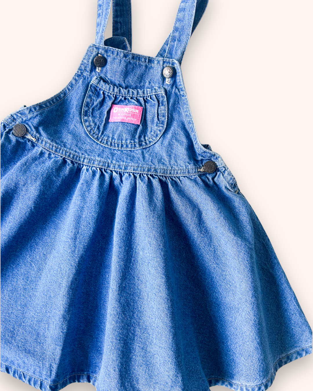 Vintage OshKosh Twirly Denim Dress, approx 4-5yrs