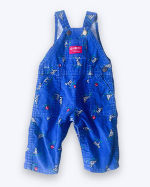 Vintage OshKosh Dalmation Dungarees, approx 3-6m