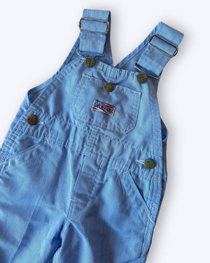 Vintage Liberty Microstripe Dungarees, approx 12m