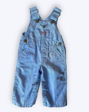 Vintage Liberty Microstripe Dungarees, approx 12m