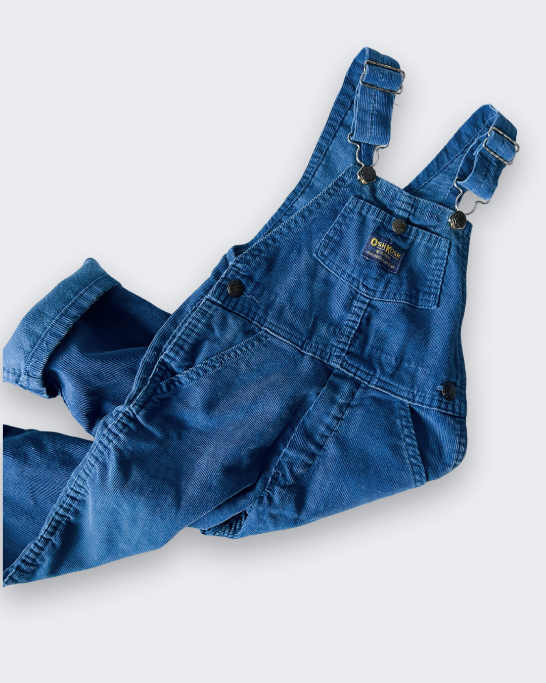 Vintage OshKosh Steel Blue Dungarees, approx 3-4yrs