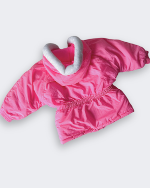 Vintage OshKosh Bright Pink Puffer Jacket, approx 3-4yrs