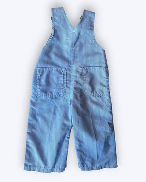 Vintage Liberty Microstripe Dungarees, approx 12m