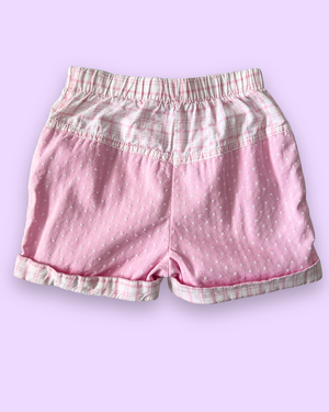 Vintage OshKosh Check & Spot Shorts, approx 4-5+ yrs (read description)