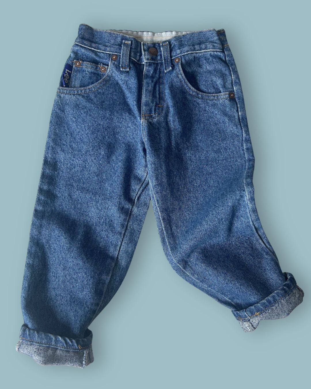 Vintage Lee Mid Wash Jeans, approx 3-4yrs