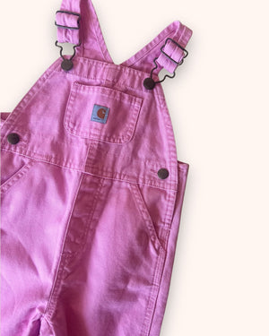 Carhartt (non vintage) Pink Dungarees, approx 18 months