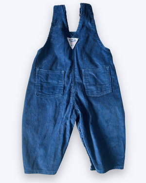 Vintage OshKosh Fox Patch Dungarees, approx 12m