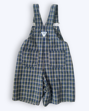 Unworn Y2k era OshKosh Check Shortalls & Bodysuit, approx 2-3yrs