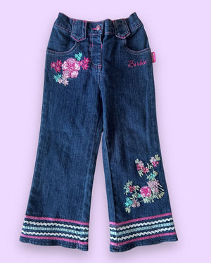 2006 Barbie Embellished Jeans, approx 4-5yrs