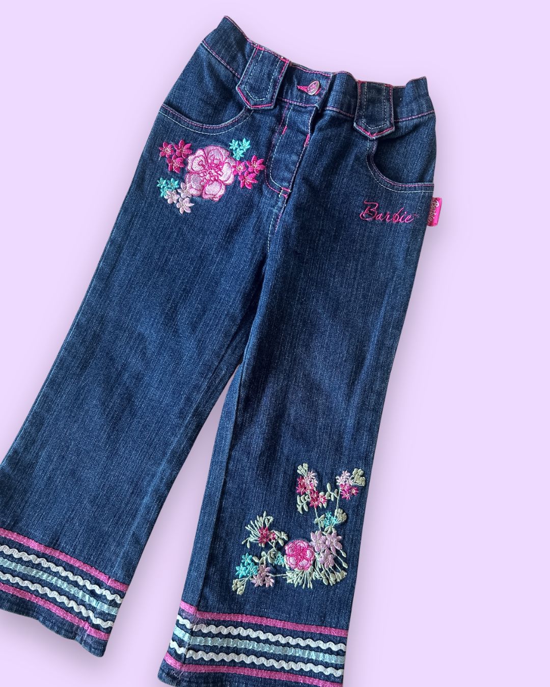 2006 Barbie Embellished Jeans, approx 4-5yrs