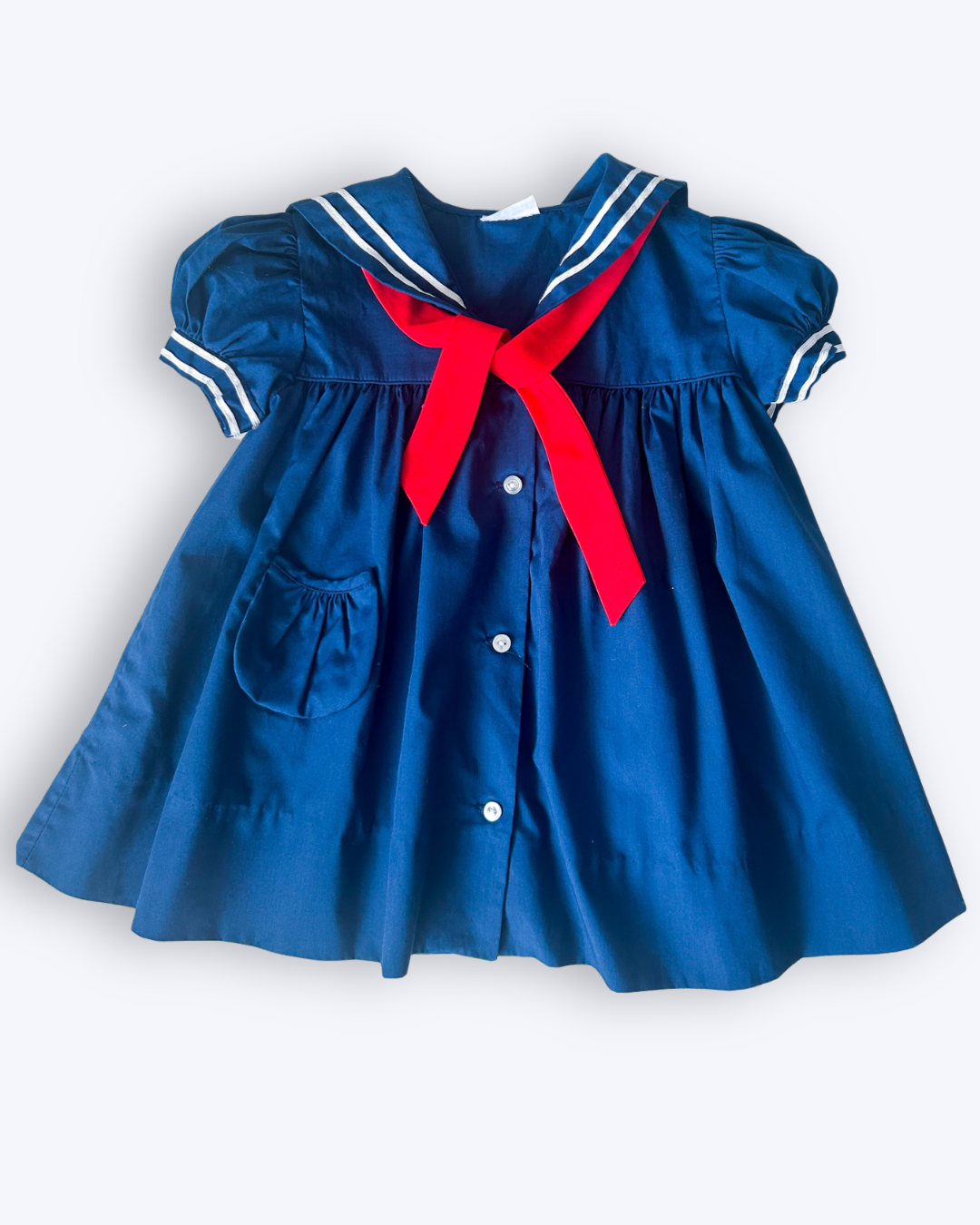 Vintage Sailor Style Dress, approx 18-24m+