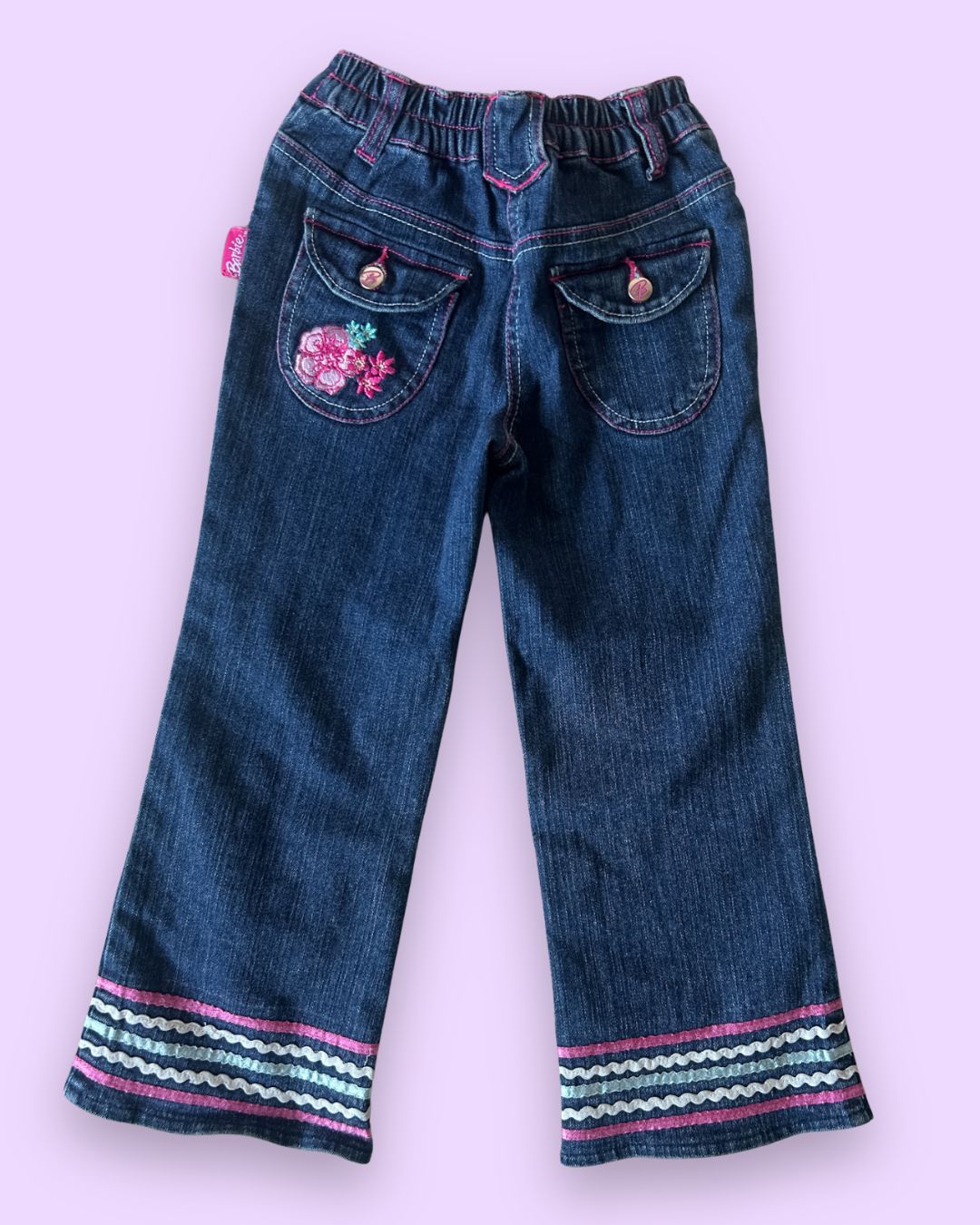 2006 Barbie Embellished Jeans, approx 4-5yrs