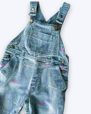 Vintage Gymboree Alpine Theme Dungarees, approx 2-3yrs