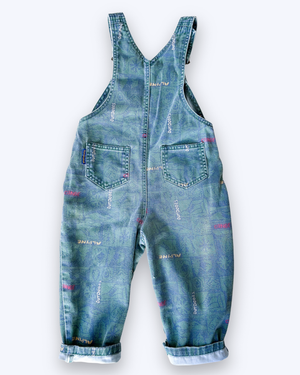 Vintage Gymboree Alpine Theme Dungarees, approx 2-3yrs