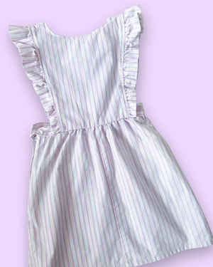 Vintage OshKosh Candy Stripe Pinafore Dress approx 5-6yrs