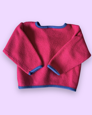 Vintage OshKosh Fleece Cardi, approx 12-18m