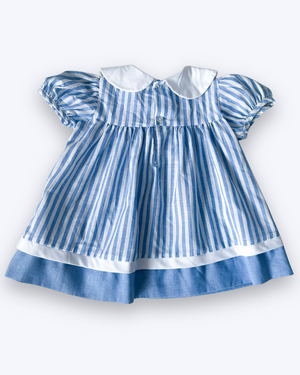 Vintage Stripe Nautical Style Dress, approx 12m