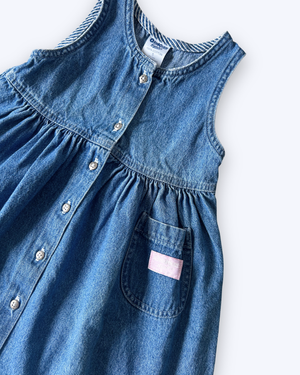 Vintage OshKosh Denim Dress, approx 4-5yrs