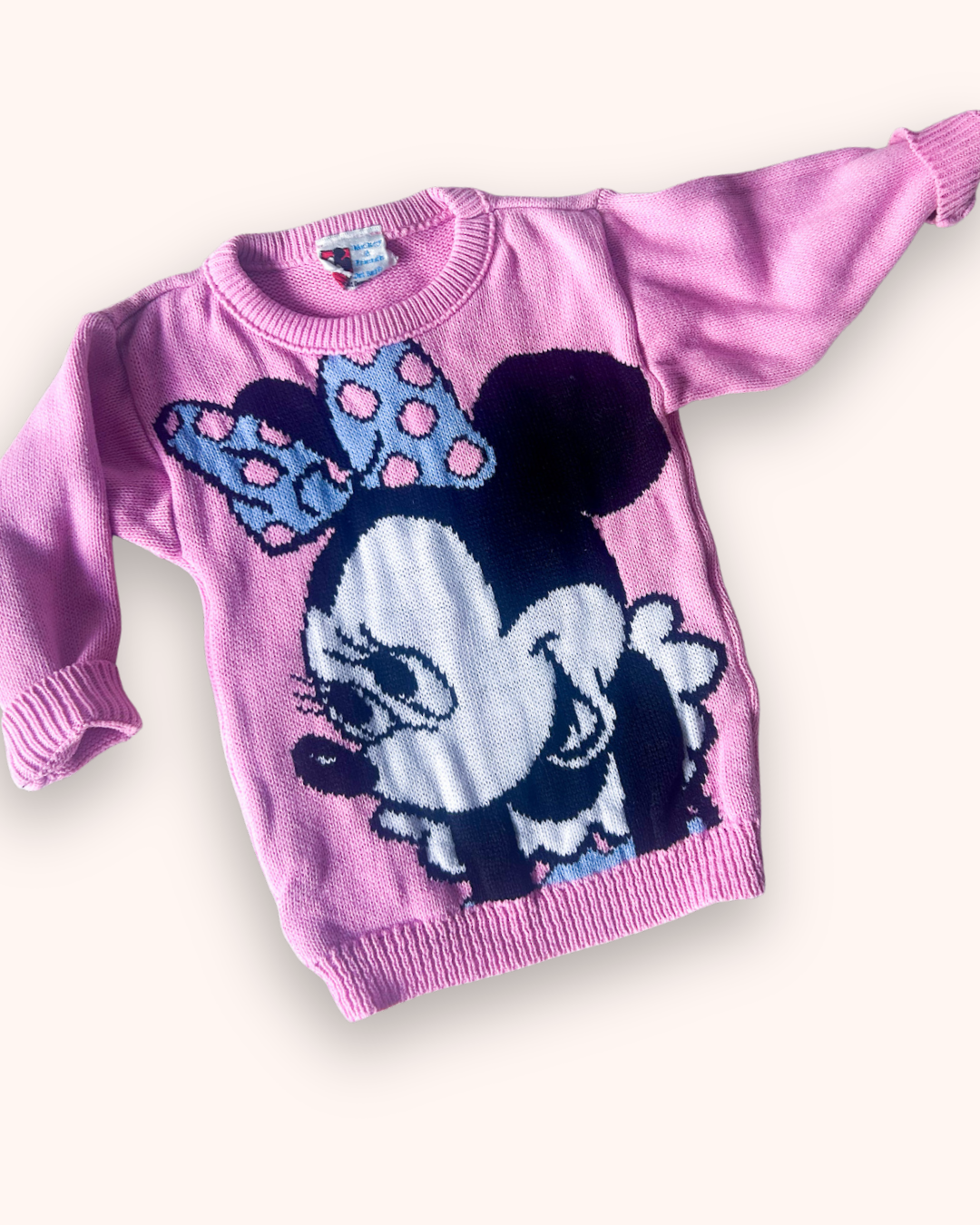Vintage Minnie Knit Jumper, approx 2-3 years