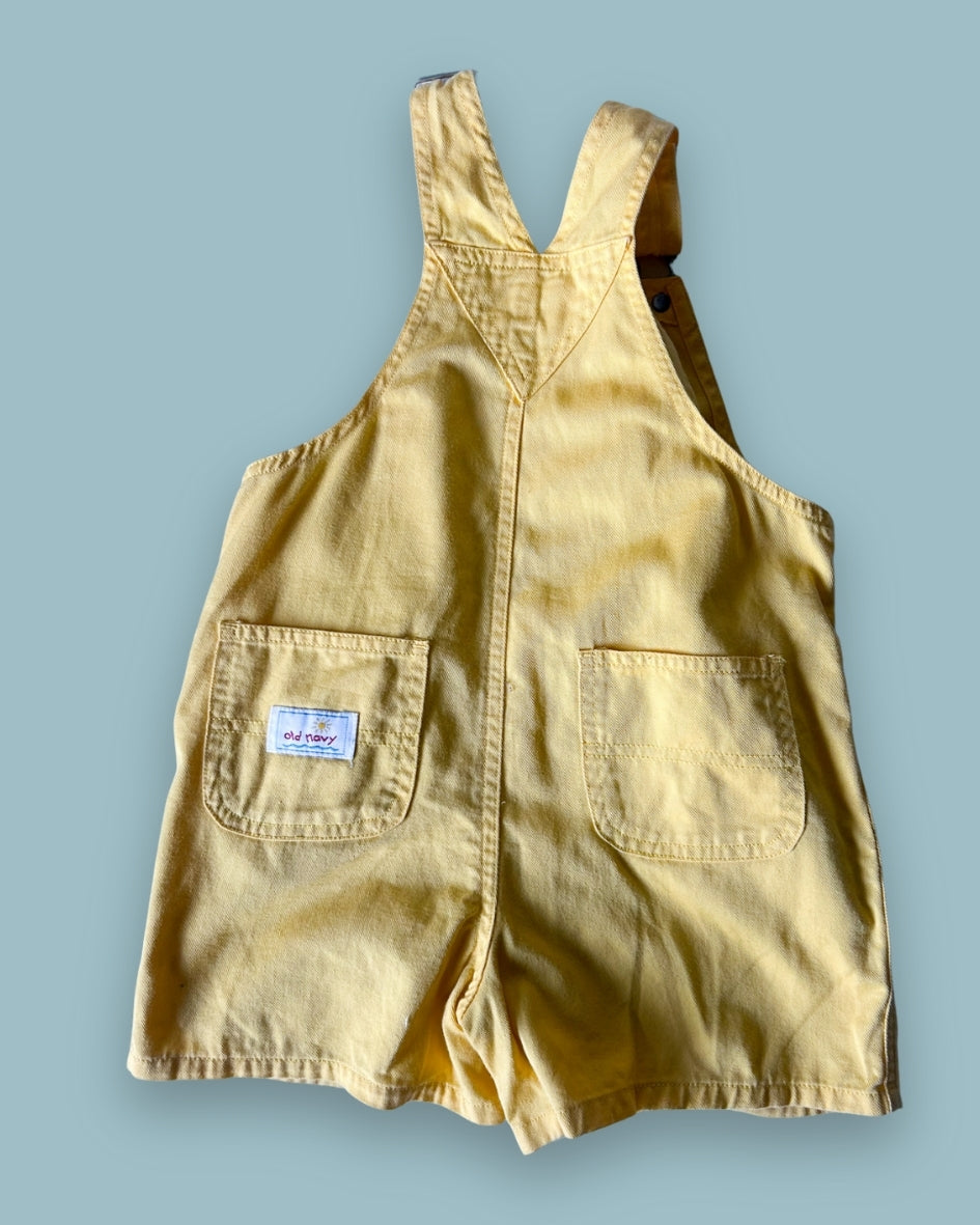 Vintage Yellow Shortalls, approx 3-4+ yrs