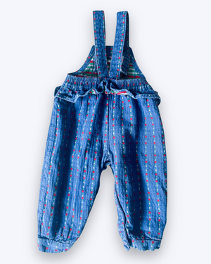 Vintage OshKosh Heart Embroidery Dungarees, approx 12m+