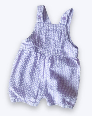 Vintage (y2k) OshKosh Gingham Shortalls , approx 6-9m+