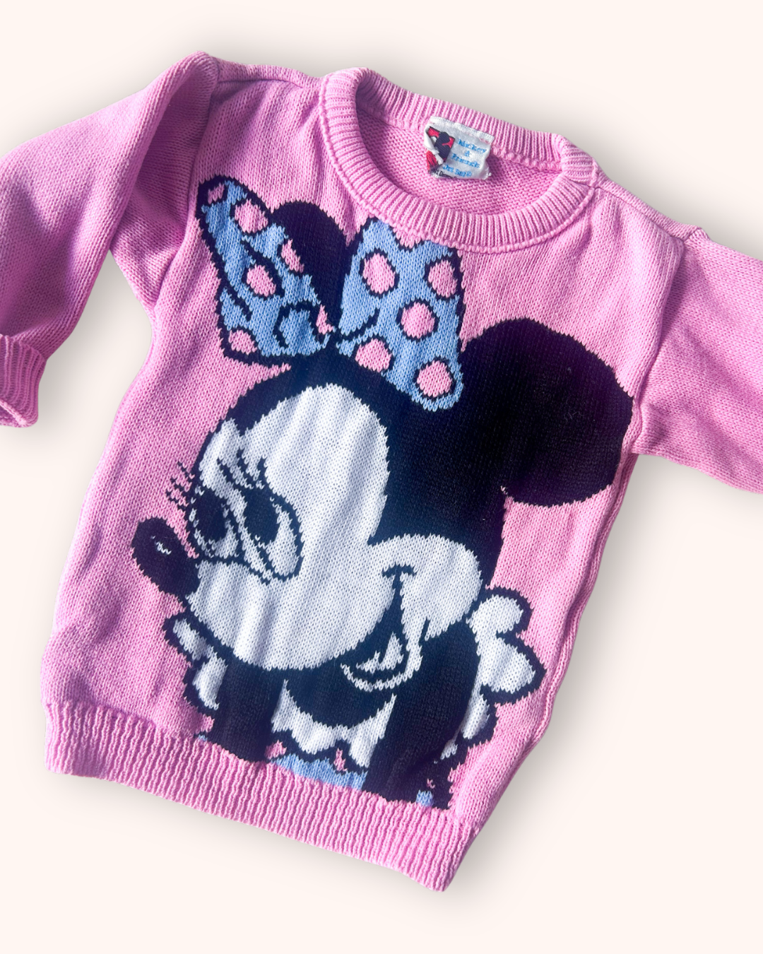 Vintage Minnie Knit Jumper, approx 2-3 years