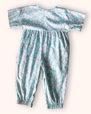 Vintage Flower & Stripe Romper, approx 18m