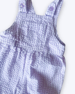 Vintage (y2k) OshKosh Gingham Shortalls , approx 6-9m+