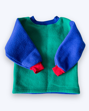 Vintage OshKosh Reindeer Club Fleece Jumper, approx 12-18m+