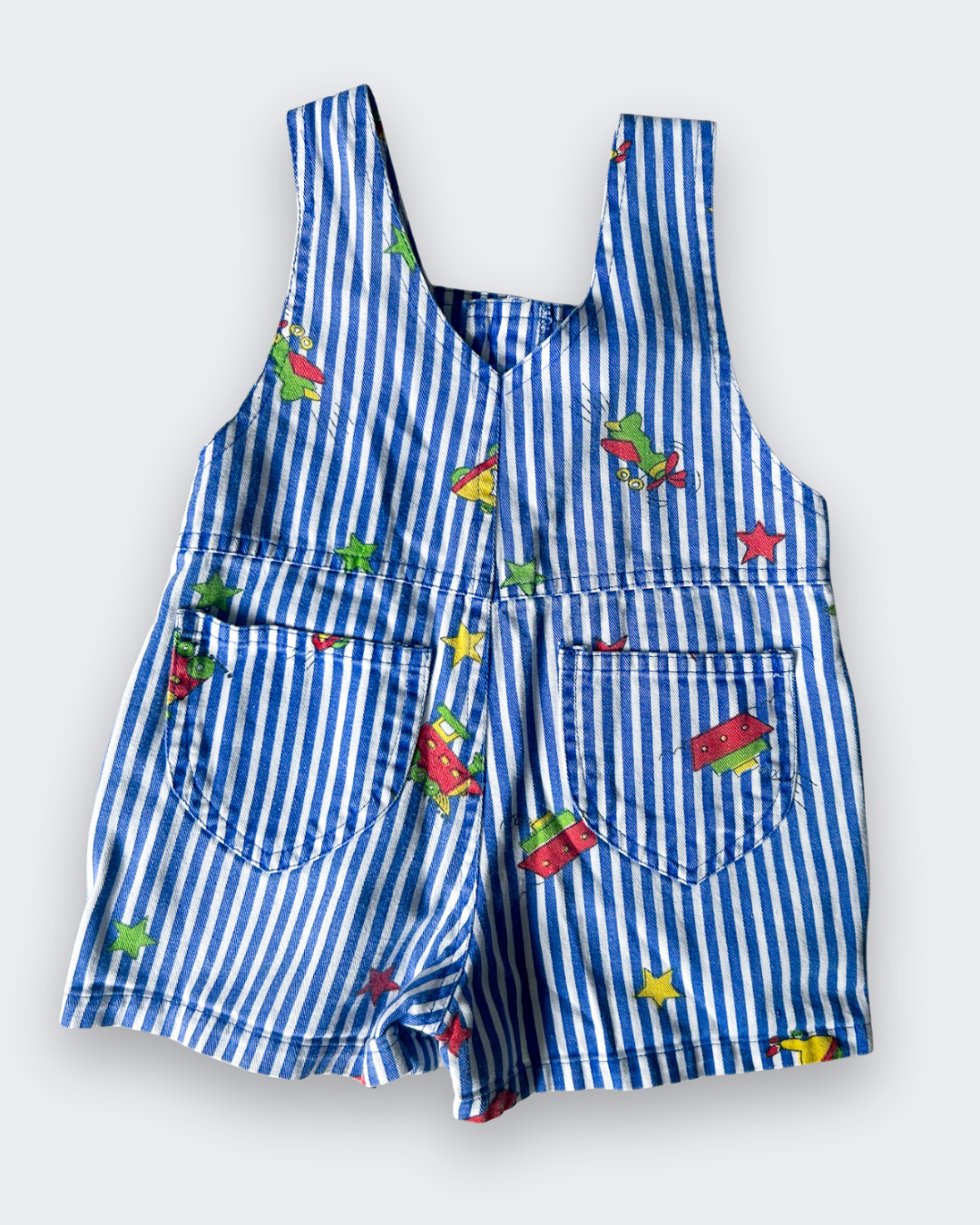 Vintage Stripe Transport Shortalls, approx 12m