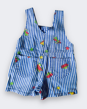 Vintage Stripe Transport Shortalls, approx 12m