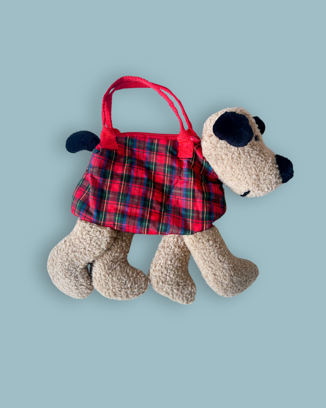 Vintage Tartan Puppy Bag