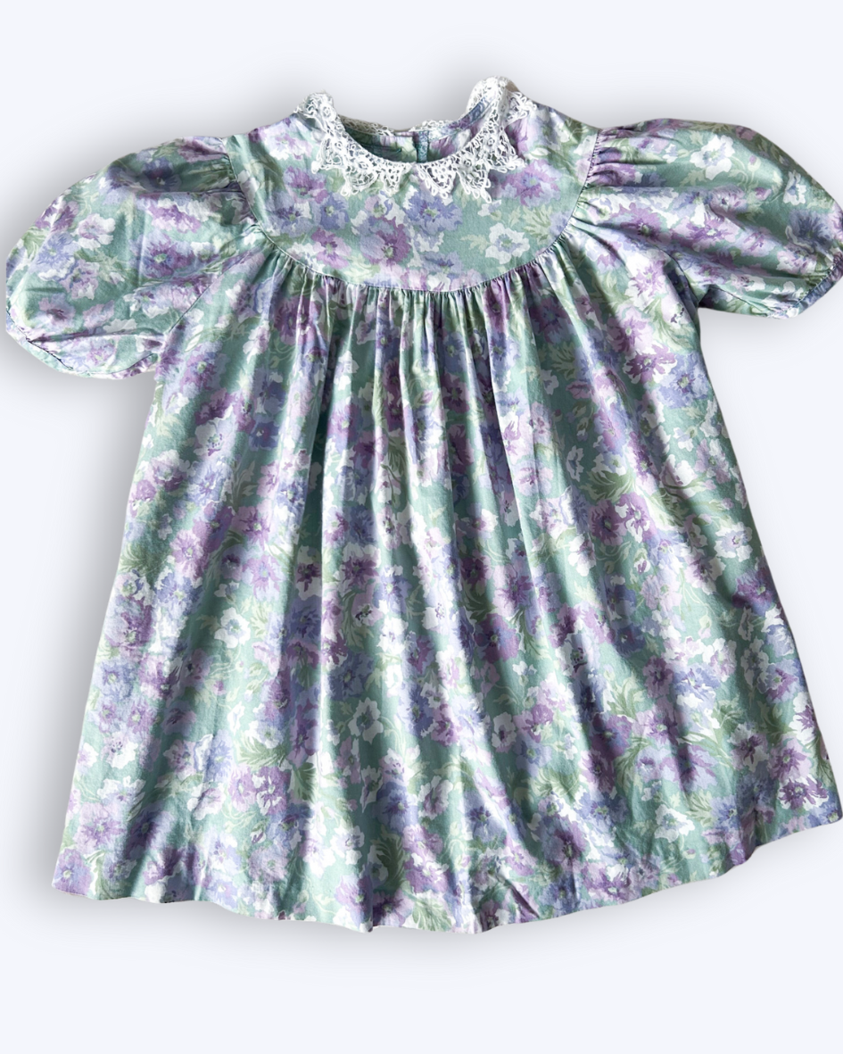 Vintage Laura Ashley Floral Dress, approx 3 years