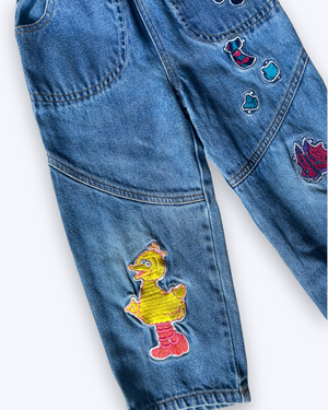 Vintage y2k era Sesame Street Jeans, approx 4-5yrs