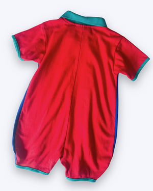 Vintage Primary Colour Romper, approx 2-3 years