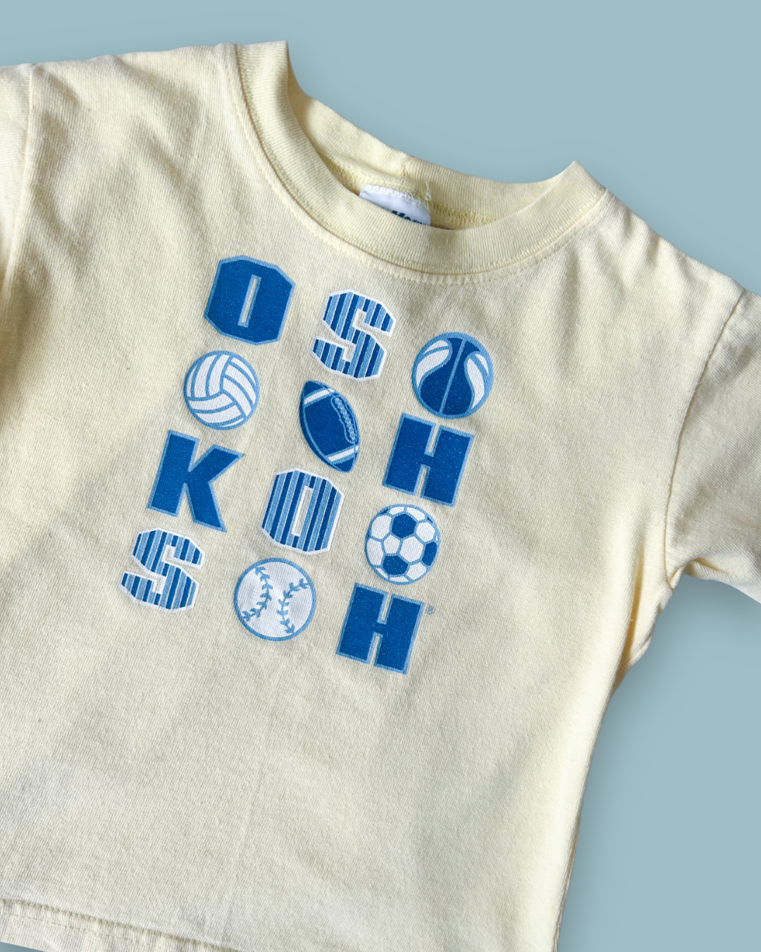 Vintage OshKosh Sports Tshirt, approx 3-4yrs